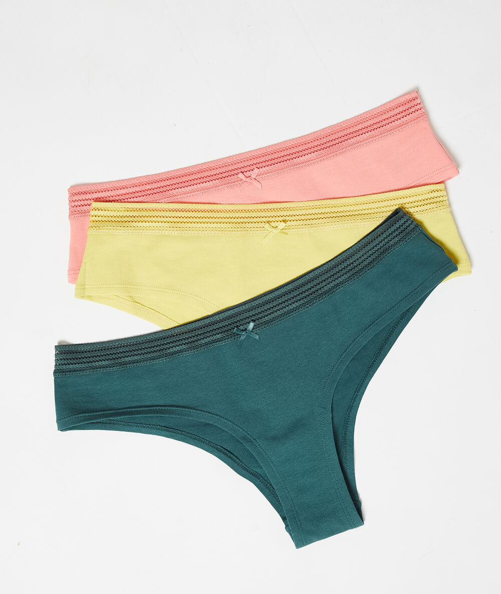 Lot de 3 hipsters anis.