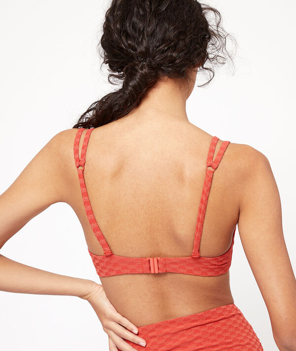 Haut de maillot de bain triangle, texturé Haut de maillot de bain triangle, texturé;${refinementColor}