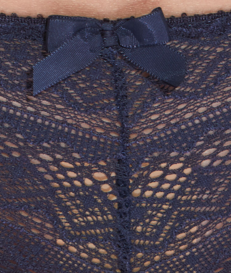 Shorty tout dentelle anthracite.