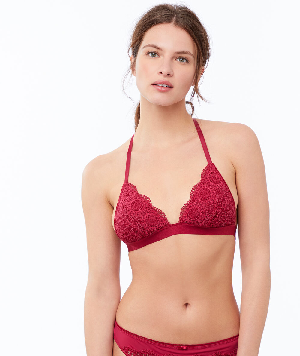 Triangel in kant, racerback rood.