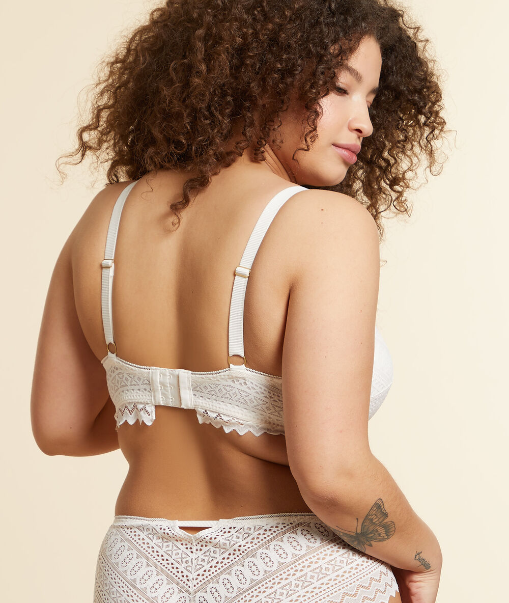 Soutien-gorge sans armatures coques fines perle.