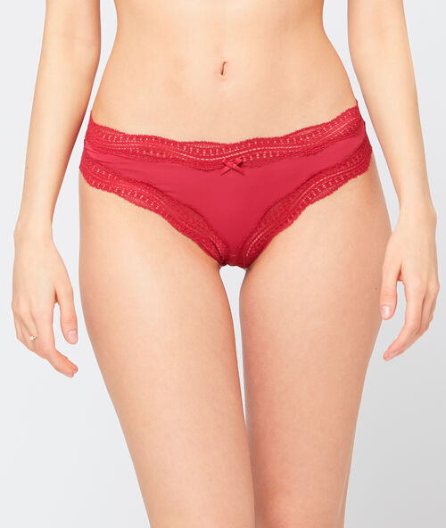 Tanga bords dentelle graphique grenadine.
