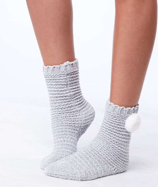 Homewear sokjes met pompon Homewear sokjes met pompon;${refinementColor}