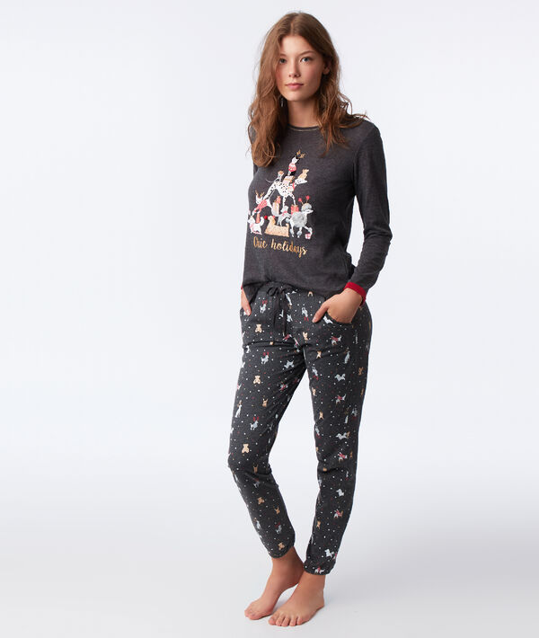T-shirt met print en opschrift T-shirt met print en opschrift