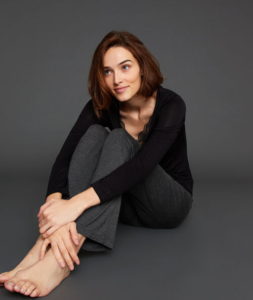 Broek, homewear grijs.