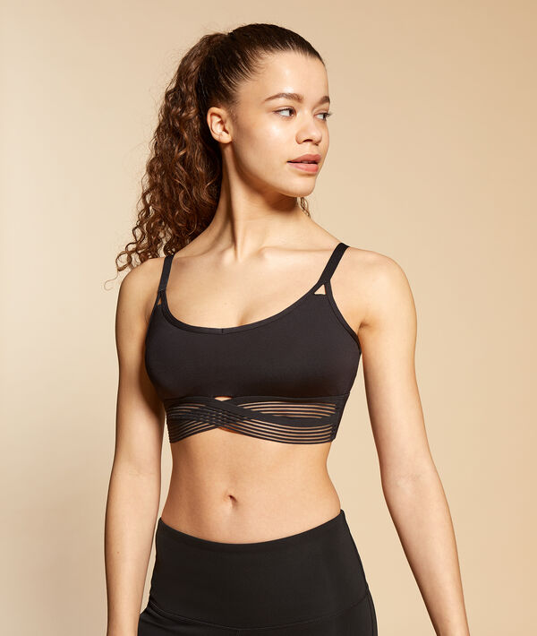 Brassière de sport unie - Maintien médium Brassière de sport unie - Maintien médium;${refinementColor}