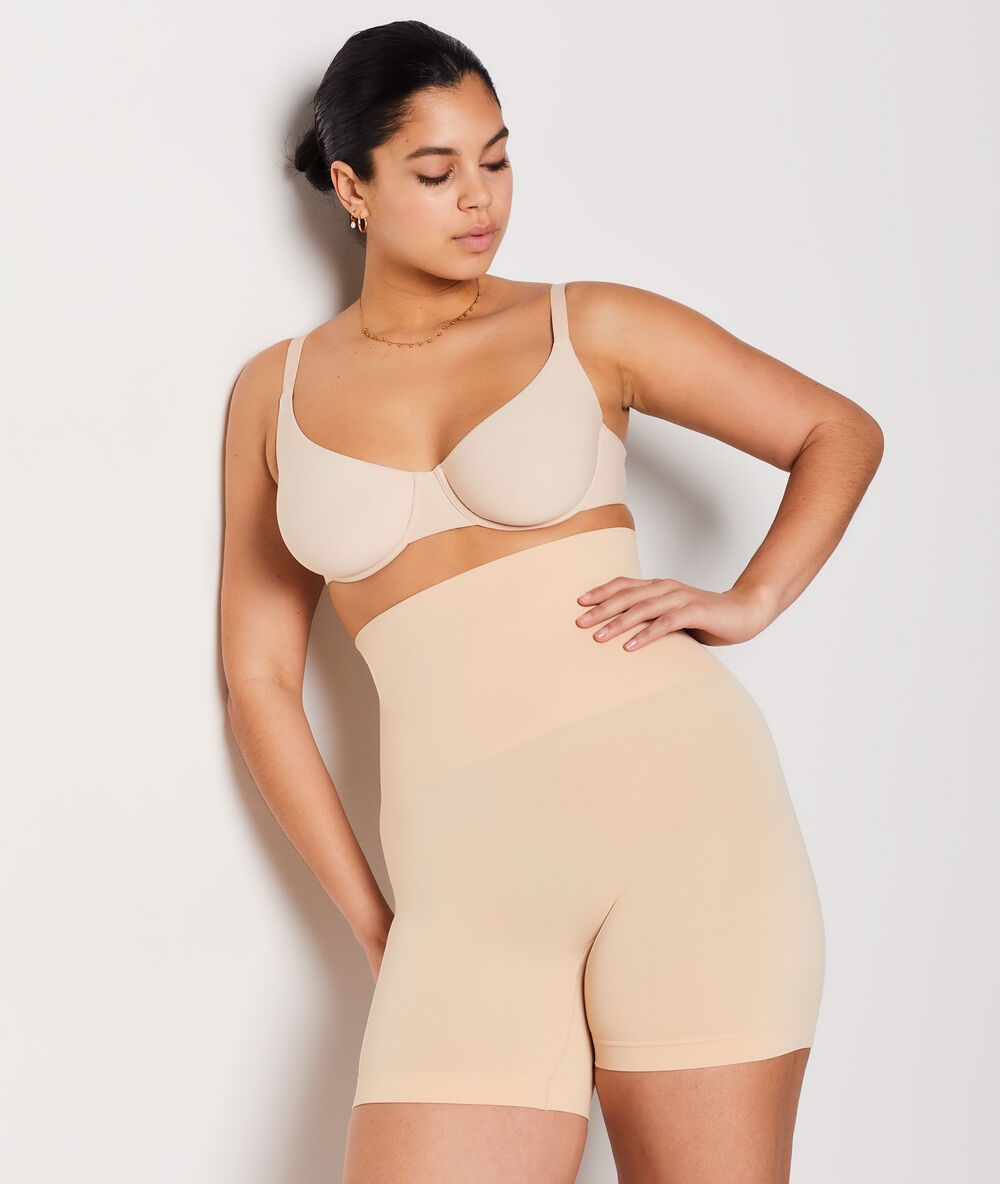 Shaping panty met hoge taille - gemiddelde ondersteuning beige.