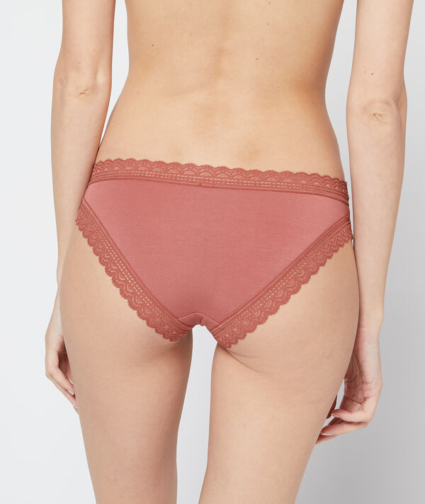 Culotte 90% modal, bords dentelle Culotte 90% modal, bords dentelle;${refinementColor}