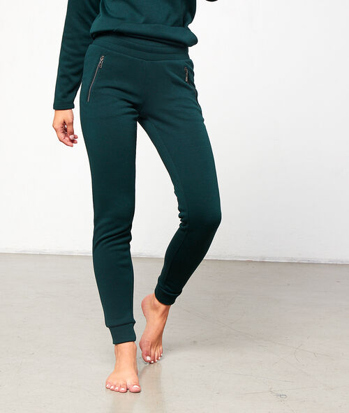 Pantalon homewear vert.