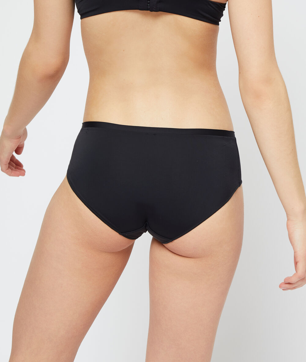 Shorty en microfibre noir.