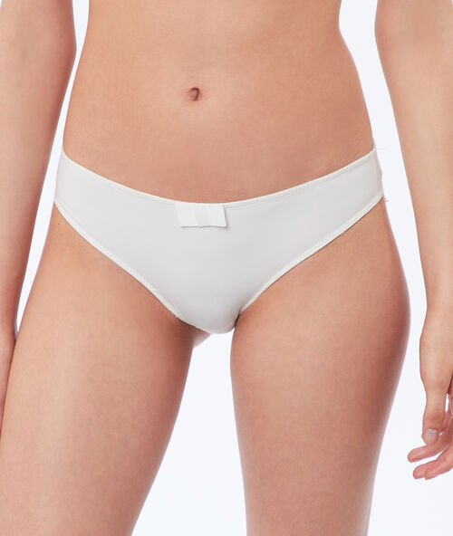 Slip microvezel en kant ecru.