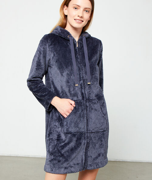 D&eacute;shabill&eacute; pilou pilou bleu.