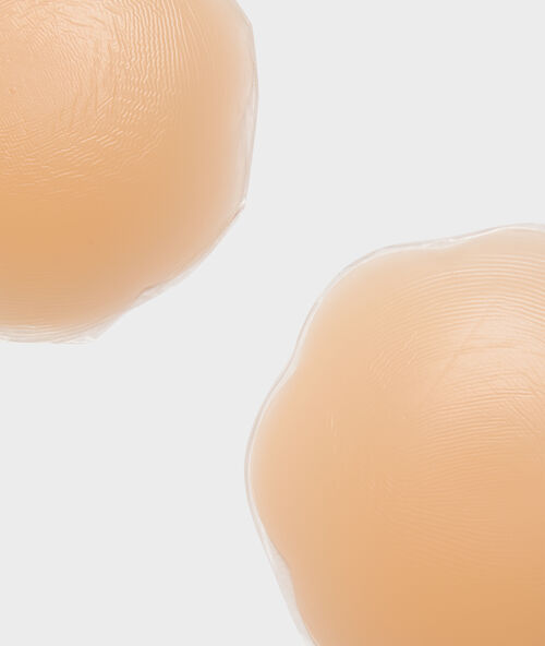 Maxi siliconen push-up cups nude.