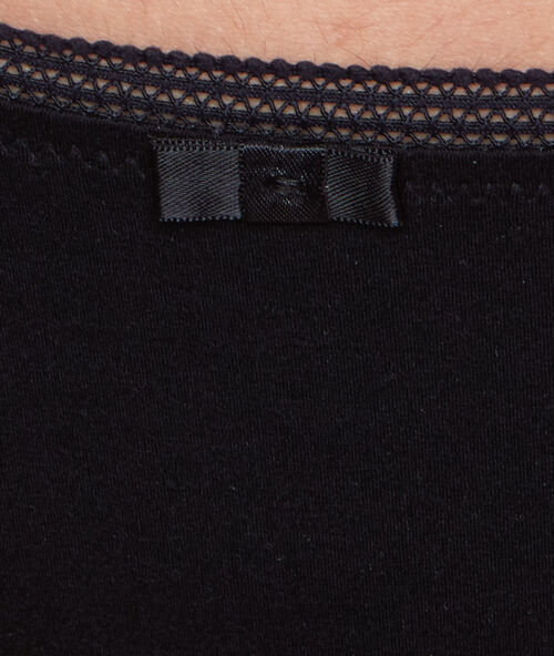 Shorty bi-matière noir.