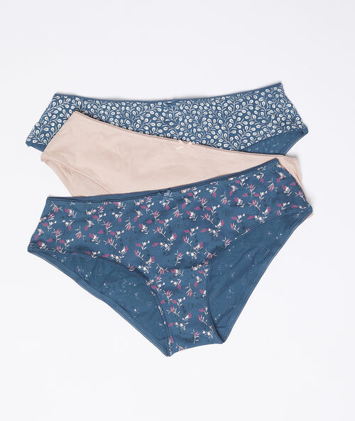 Set met 3 katoenen shorties roze.