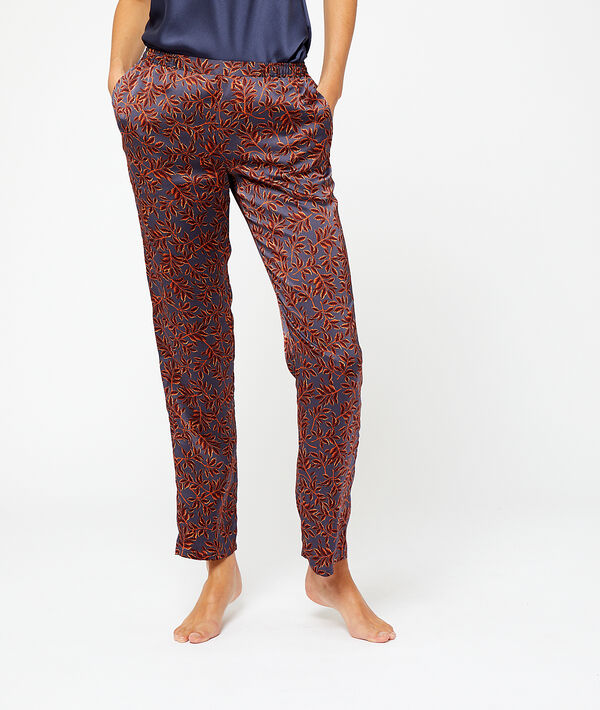 Pantalon imprimé satiné Pantalon imprimé satiné;${refinementColor}