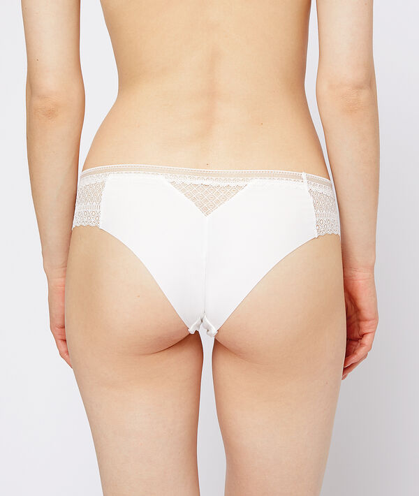 Hipster en microfibre et dentelle Hipster en microfibre et dentelle;${refinementColor}