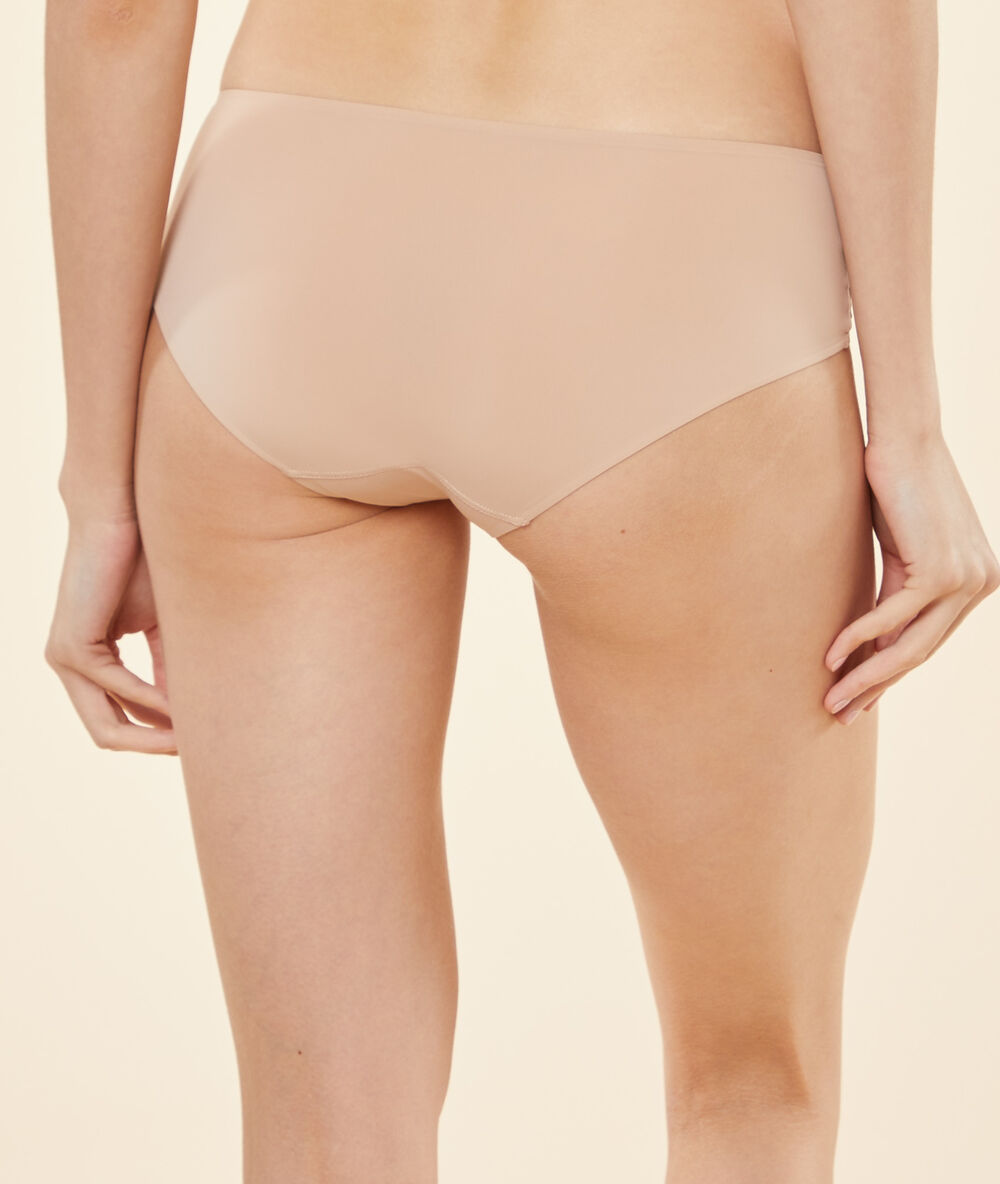 Shorty in microvezel beige.