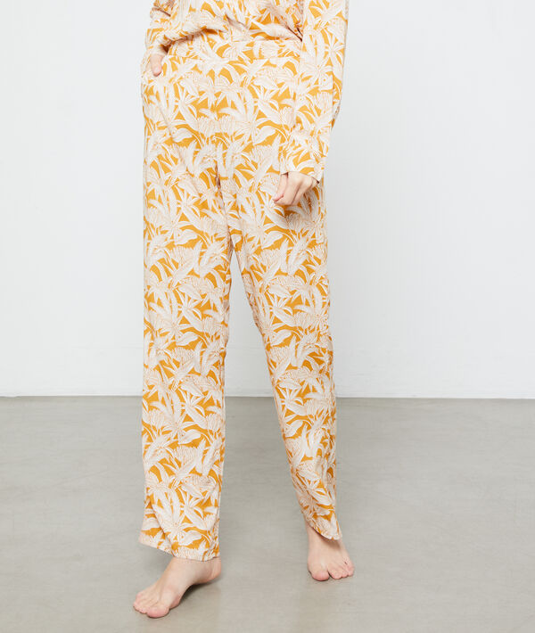 Broek met botanical print Broek met botanical print;${refinementColor}
