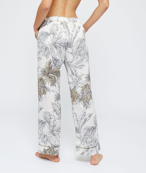 Pantalon imprimé satiné Pantalon imprimé satiné;${refinementColor}