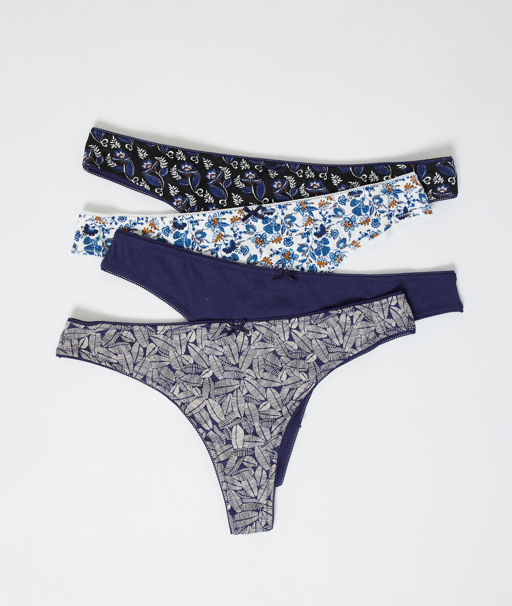Lot de 4 tangas marine.