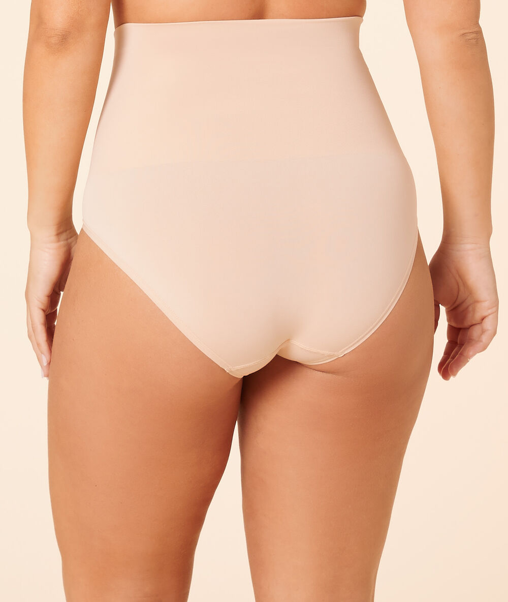 Slipje met hoge taille - gemiddelde ondersteuning beige.