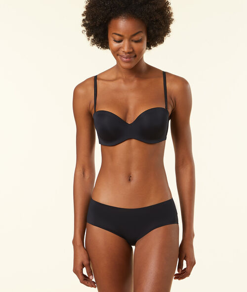Strapless microvezel push up, afneembare schouderbandjes Strapless microvezel push up, afneembare schouderbandjes