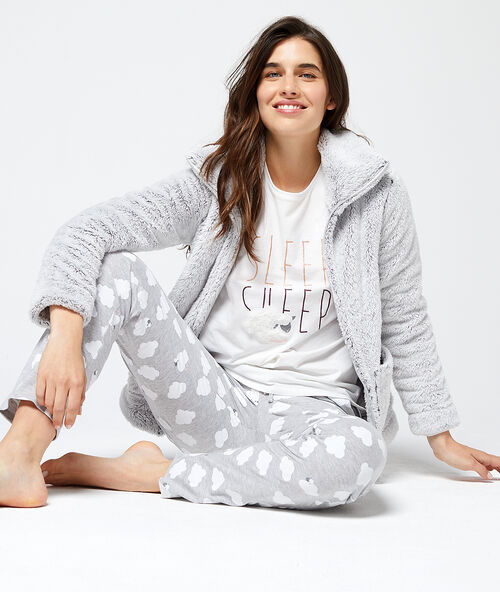 3-delige pyjama &lsquo;sleep sheep&rsquo; grijs.