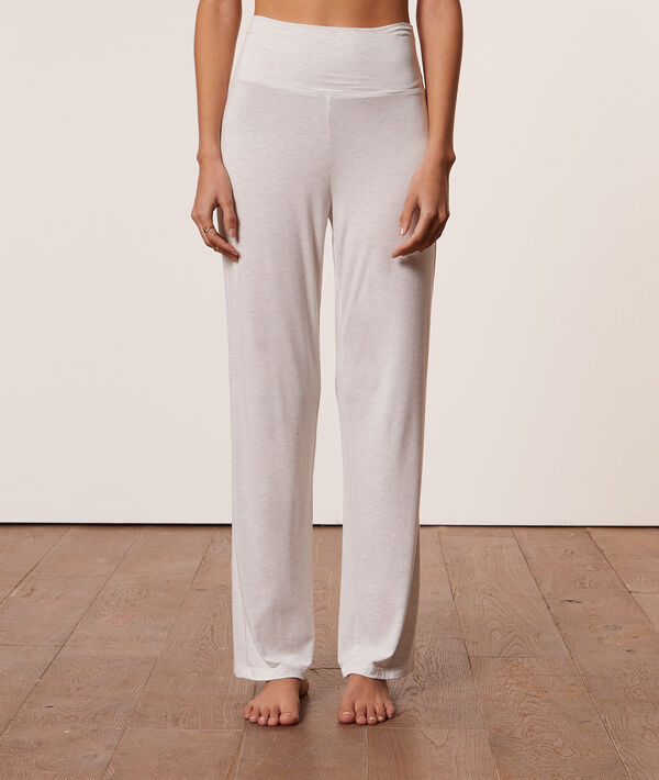 Soepele broek met hoge taille Soepele broek met hoge taille;${refinementColor}