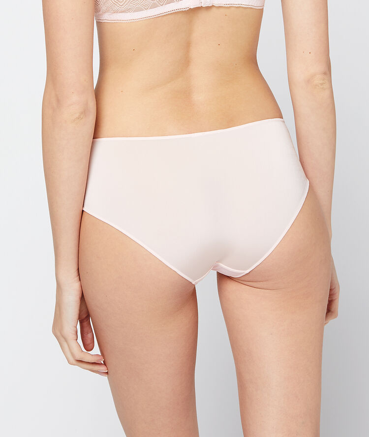 Shorty in microvezel poederroze.