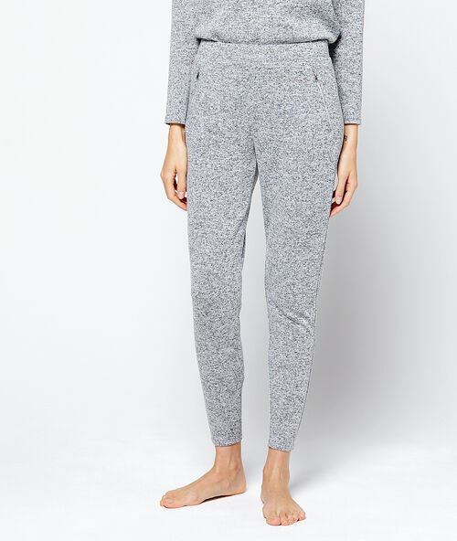 Loungewear zacht gem&ecirc;leerde broek  grey.