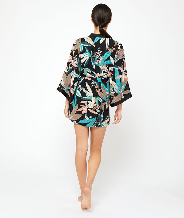 Kimono met botanical print Kimono met botanical print;${refinementColor}