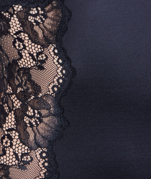Body micro et dentelle niveau 3 :silhouette remodelée noir.