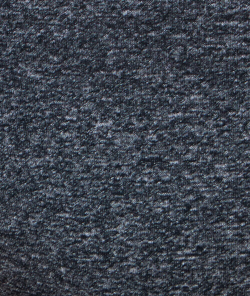 Tanga micro et résille, maille chinée anthracite.