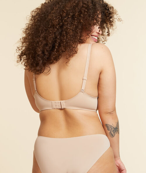 Soutien-gorge corbeille bonnet e beige/ peau.