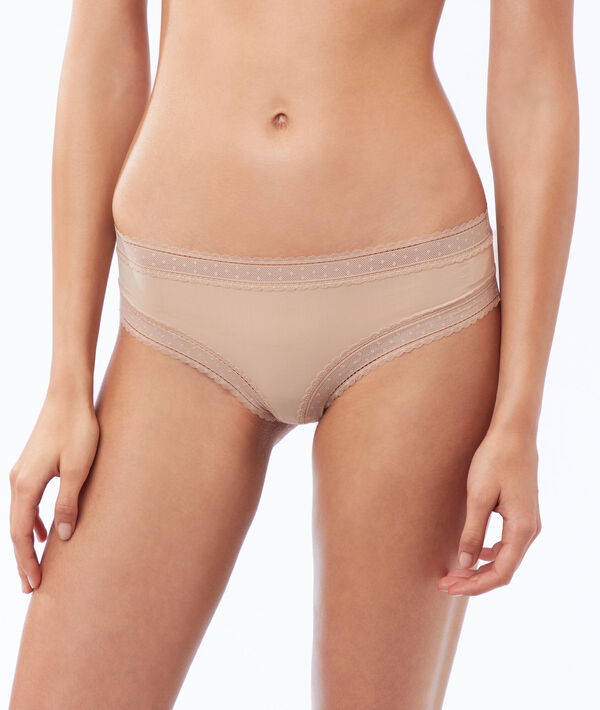 Shorty in microvezel, kanten boorden Shorty in microvezel, kanten boorden
