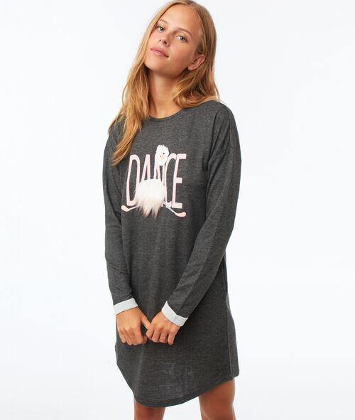Robe sweat détail en fausse fourrure Robe sweat détail en fausse fourrure