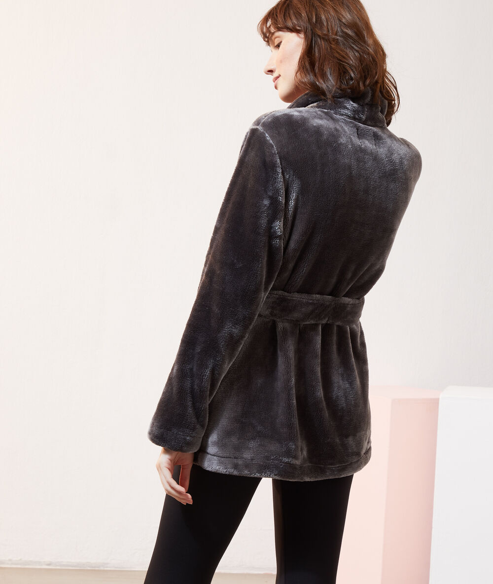 Homewear kamerjas antraciet.