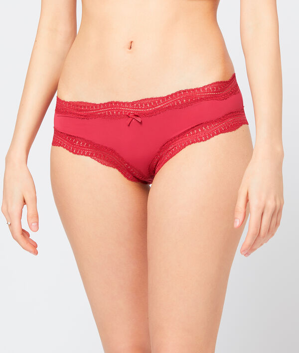 Shorty bords dentelle graphique Shorty bords dentelle graphique;${refinementColor}