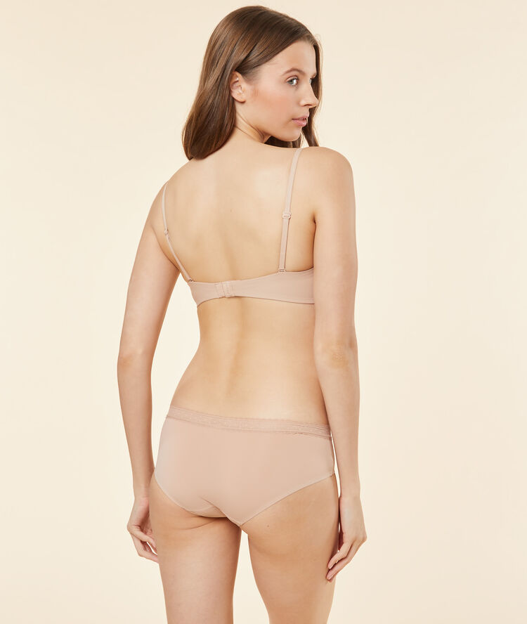 Bandeau push-up - bonnet a et b beige/ peau.