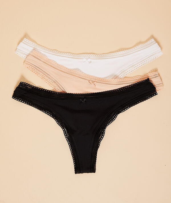 Lot de 3 tangas Lot de 3 tangas;${refinementColor}