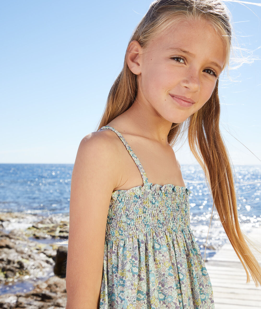 Robe fille Made with Liberty Fabric CELADON ETAM