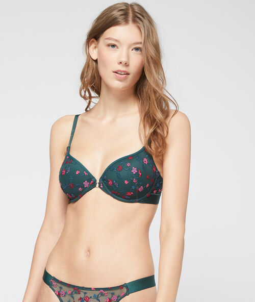 Soutien-gorge n&deg;4 - coques fines vert.