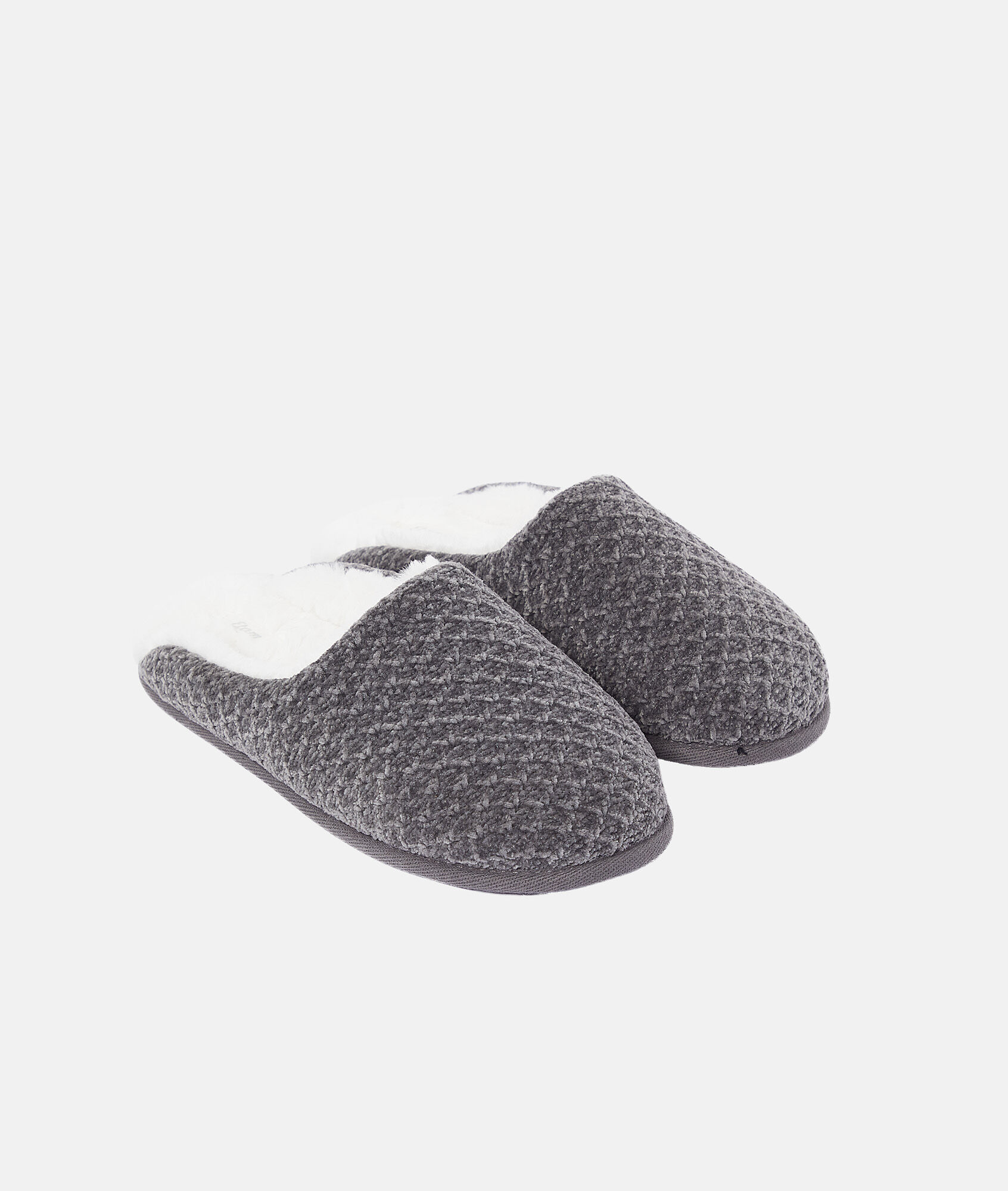 Pantoffels muiltjes gevoerd - MANNA - ANTHRACITE - ETAM