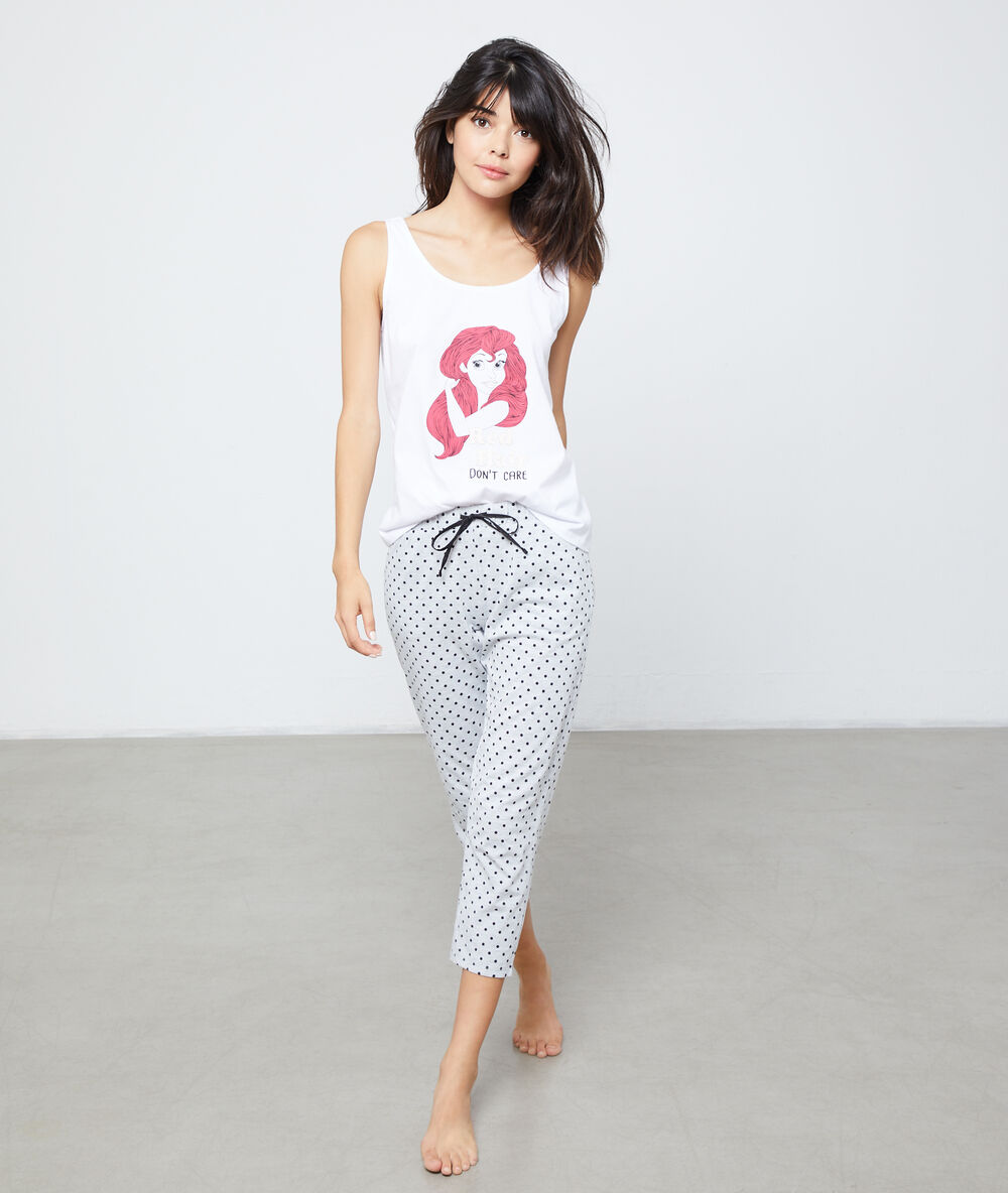 T-shirt princesse "red hair don't care" blanc.