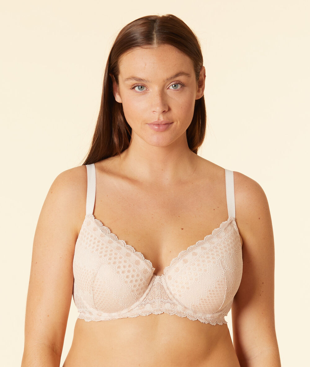 Soutien-gorge n°4 - coques fines rose poudre.