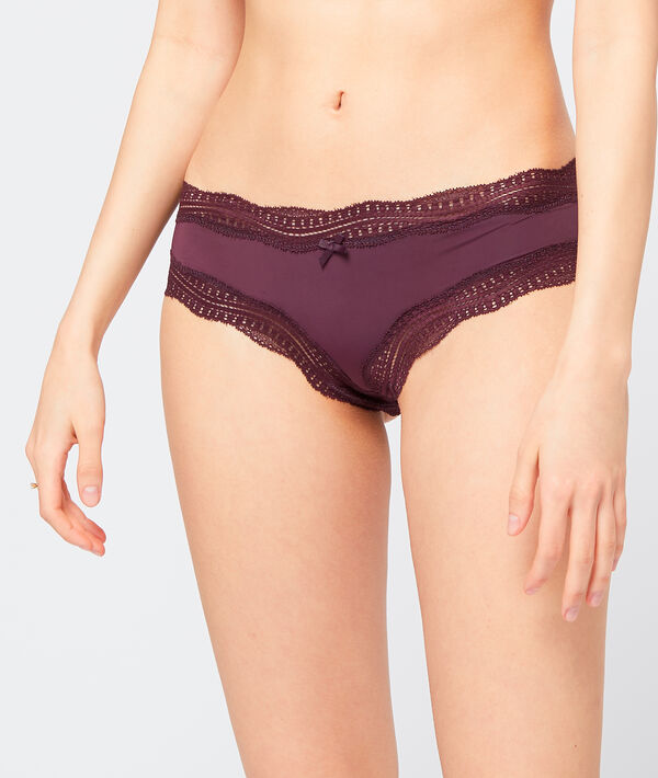 Shorty bords dentelle graphique Shorty bords dentelle graphique