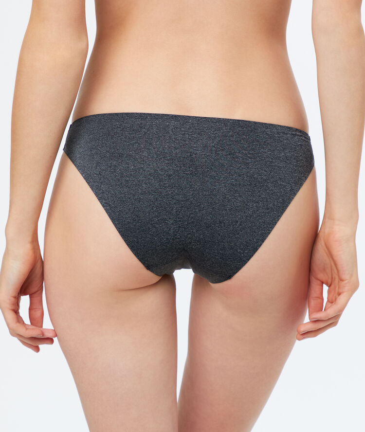 Culotte en microfibre anthracite.