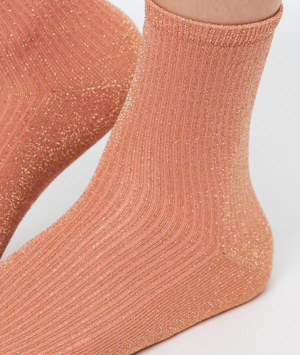 Chaussettes courtes métallisées Chaussettes courtes métallisées;${refinementColor}