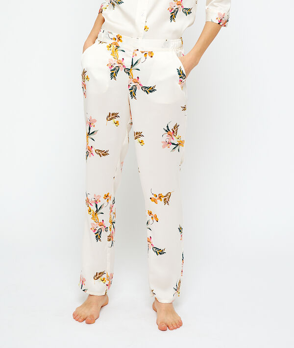 Broek met print in gerecycled polyester Broek met print in gerecycled polyester;${refinementColor}